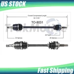 Pair Front Cv Axle Shaft Fits 1987-1999 Toyota Tercel 1992-1996 1997 1998 Paseo. Fixed Price $191.31.