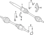 Genuine Ford Shaft Front Axle SZ6Z-3B437-C. Fixed Price $137.70.