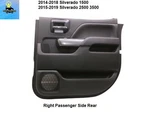 84365039 14 To 18 Sierra Silverado Rear Right Door Interior Trim Panel Black. Fixed Price $169.00.