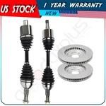 Front Cv Axle + Brake Discs Rotors Fits Chevrolet Impala Base 3.4L 2000-2005. Fixed Price $209.89.
