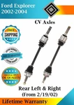 New Oe Rear Left & Right Cv Axle 2002-2004 Ford Explorer Lifetime Warranty. Fixed Price $317.63.