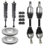 Front Cv Axle+complete Struts+brake Pads&rotors For Toyota Tacoma 2005 2006-2010. Fixed Price $350.98.