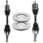Front Cv Axles + Brake Discs Rotors For Chevrolet Impala 3.5L 3.9L 2006-2009. Fixed Price $213.89.