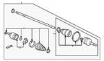 Genuine Acura Axle Assembly 44306-TK4-A00. Fixed Price $504.10.