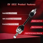 Front Driver Side Cv Axle Assembly For Honda Accord 2003 2004-2007 Manual Trans.. Fixed Price $70.99.