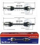 For Mazda Mpv Fwd 2000-2001 Pair Of Front Cv Axle Shafts Surtrack Set. Fixed Price $195.99.