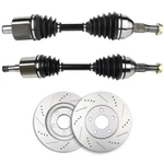 Front Cv Axles Brake Discs Rotors For 00-2005 Chevrolet Impala 3.8L 3.4L. Fixed Price $210.14.