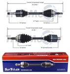 Surtrack Pair Set Of Front Cv Axle Shafts For Saturn SC1 SC2 SL1 SW1 1.9L L4. Fixed Price $141.95.
