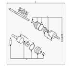 Genuine Nissan Value Advantage Cv Axle Fr Rh C9100-ED80JNW. Fixed Price $240.92.