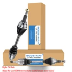 Pair Front Cv Axle Shafts For 2007-2019 Dodge Journey Avenger Chrysler 2.4L. Fixed Price $169.04.
