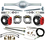 Currie 9" Ford 62" Street Rod Rear End & Wilwood Drilled Disc Brakes,red Caliper. Fixed Price $2899.99.