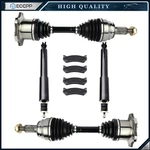 Front Cv Axle & Brake Pads Struts For Chevrolet Silverado 1500 Wt 4.8L 2002-04. Fixed Price $210.49.