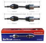 Surtrack Pair Set Of Front Cv Axle Shafts For Chevy Saturn 2.0L 4L Manual MU3. Fixed Price $154.95.