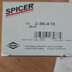 Spicer Jeep And Ford Seals Box Of 5 #2-86-418. Fixed Price $50.00.