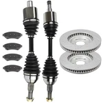 Front Cv Axle Brake Pads & Discs Rotors For Chevrolet Monte Carlo 3.4L 2000-2005. Fixed Price $205.09.