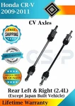 Gsp Oem Rear Cv Axles For 2009-2011 Honda Cr-v 2.4L Lifetime Warranty. Fixed Price $249.66.
