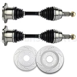 For 2000-2006 Chevy Tahoe 4 Pcs Front Brake Discs Rotors & Cv Joint Axle. Fixed Price $278.98.