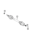 Genuine Mopar Axle Half Shaft Right 68616520AA. Fixed Price $807.85.