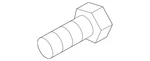 Genuine Kia Intermediate Shaft Bolt 49580-3K000. Fixed Price $8.57.