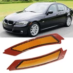 Amber Front Bumper Side Reflector Marker Light For 2009-2011 Bmw E90 4DOOR Lci. Fixed Price $17.94.