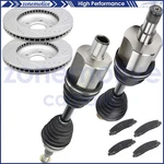 Front Cv Axles + Brake Pads & Rotors For Chevrolet Impala 3.9L 3.5L 2006-2009. Fixed Price $197.98.