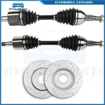 Front Cv Axles + Brake Discs Rotors For 2006-2009 Chevrolet Impala 3.5L 3.9L. Fixed Price $173.17.