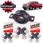 2007-2017 Toyota Tundra Rear Shaft Rwd Center Bearing & Three Spicer U-joints. Fixed Price $118.30.