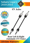 New Oe Rear Axles For 2010-2014 Subaru Legacy 2.5L Automatic Cvt Transmission. Fixed Price $278.05.