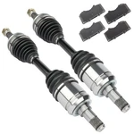 Front Brake Ceramic Pads + Cv Axle For Toyota Tacoma Pre 4.0L 2005-2010 2.7L. Fixed Price $184.69.