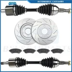 Front Cv Axle Brake Pads & Discs Rotors For Chevrolet Monte Carlo 3.4L 2000-2005. Fixed Price $205.10.