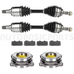 For 2005-2010 Toyota Tacoma 8 Pcs Front Brake Pads + Wheel Hub & Cv Joint Axle. Fixed Price $227.18.