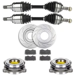For 4RUNNER 4.0L 4.7L 2003-09 Front Cv Axle+brake Pads&rotors+wheel Bearing Hub. Fixed Price $300.18.