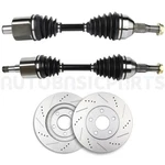 Pcs Front Side Cv Axles + Brake Discs Rotors For 2000-2005 Chevy Impala 3.4L. Fixed Price $198.32.