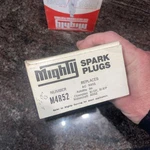 Nos 10 New Mighty Spark Plug M4R52 Sealed Factory Box Vintage Display Man Garage. Fixed Price $74.99.