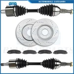 Front Cv Axles + Brake Pads & Rotors For Chevrolet Impala 3.9L 3.5L 2006-2009. Fixed Price $237.36.