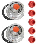 2 Of Trailer Hub Cap W/ Rubber Plug 1-1/8" Replaces Stemco 343-4009. Fixed Price $34.99.