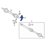 Ford Focus 12-18 CV6Z3K305F Right Axle Shaft Carrier Bearing Bracket. Fixed Price $53.70.