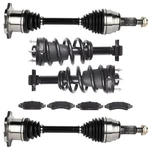 Brake Pads + Complete Struts Front Cv Axles For Gmc Yukon 5.3L 2011-2014. Fixed Price $325.19.
