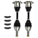 4PCS Front Brake Ceramic Pads+cv Axle For Chevrolet Silverado 1500 Classic 2007. Fixed Price $159.98.