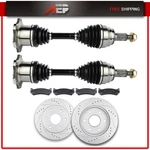 For Cadillac Escalade Esv 6.0L 2003-2006 Front Cv Axle + Brake Pads & Rotors. Fixed Price $244.39.
