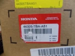 Genuine Honda Axle Assembly 44305-TBA-A51. Fixed Price $337.32.