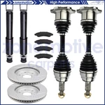 For Silverado 1500 4.8L 2005-2006 Front Side Cv Axle+ Struts+brake Pads & Rotors. Fixed Price $306.46.