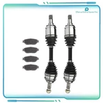 For Toyota Tacoma 4.0L 2.7L 2005-2014 Front 2*CV Axles + 4*BRAKE Ceramic Pads. Fixed Price $184.09.