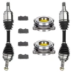 Cv Axles & Wheel Bearing Hubs Brake Ceramic Pads For Toyota 4RUNNER 4.7L 2003. Fixed Price $205.59.