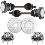 Cv Axle+brake Rotors+wheel Hub Bearing For 07-13 Gmc Sierra/chevy Silverado 1500. Fixed Price $399.99.