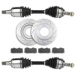 Front Cv Axles + Brake Pads & Rotors Fits Toyota 4RUNNER SR5 4.0L 2003-2009. Fixed Price $234.99.