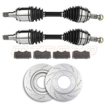 Front Cv Axles + Brake Pads & Rotors For Toyota 4RUNNER SR5 4.0L 2003-2009. Fixed Price $233.59.