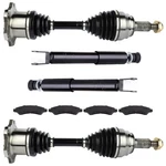 For 2005-2006 Chevrolet Silverado 1500 5.3L Front Cv Axle + Brake Pads Struts. Fixed Price $211.28.