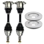 Front Cv Axles + Brake Discs Rotors For 1999-2006 Chevrolet Silverado 1500. Fixed Price $270.09.