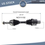 Gsp Front Right Passenger Cv Axle Assembly 2003-2011 Ford Ranger Rwd 4WD. Fixed Price $98.99.